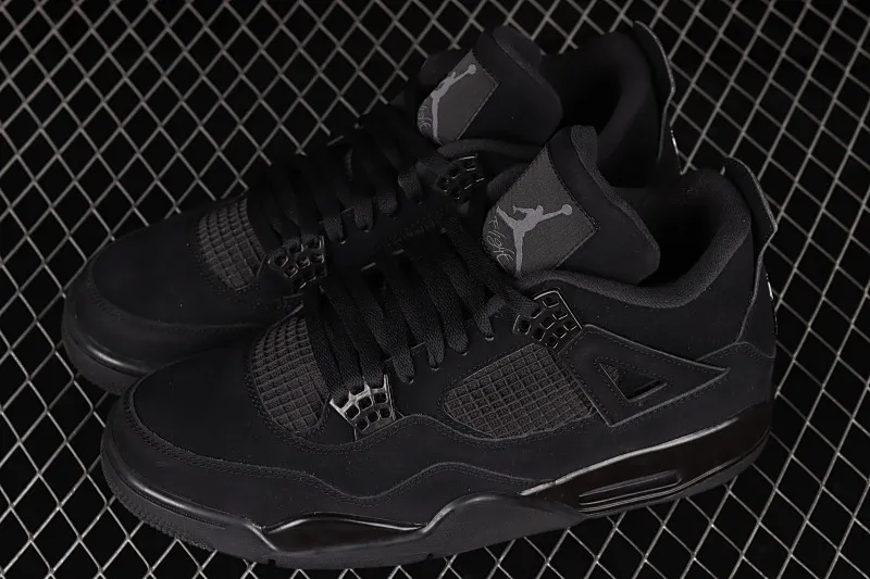 All categories Air Jordan Jordan series basketball shoes Air Jordan 4 foreign trade version Air Jordan 4 Retro "Black Cat" AJ4 Joe 4 Black Cat First layer frosted CU1110-010